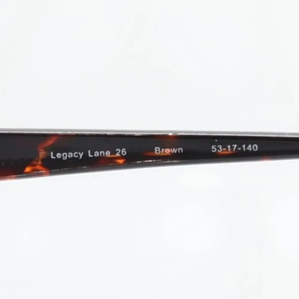 Legacy Lane 26 Brown 53-17-140mm Eyeglass FRAMES ONLY - GOOD CONDITION